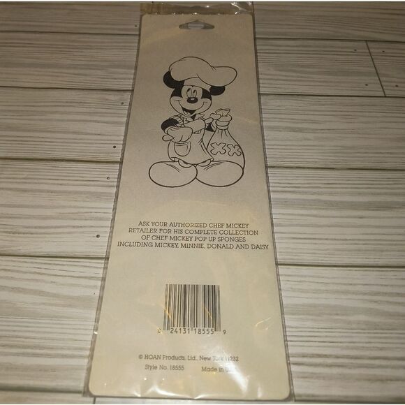 Vtg Hoan LTD Walt Disney Chef Mickey Minnie Mouse Pop Up Sponge Sealed New - Picture 6 of 6